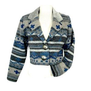 Yvonne Marie Southwestern crop jacket